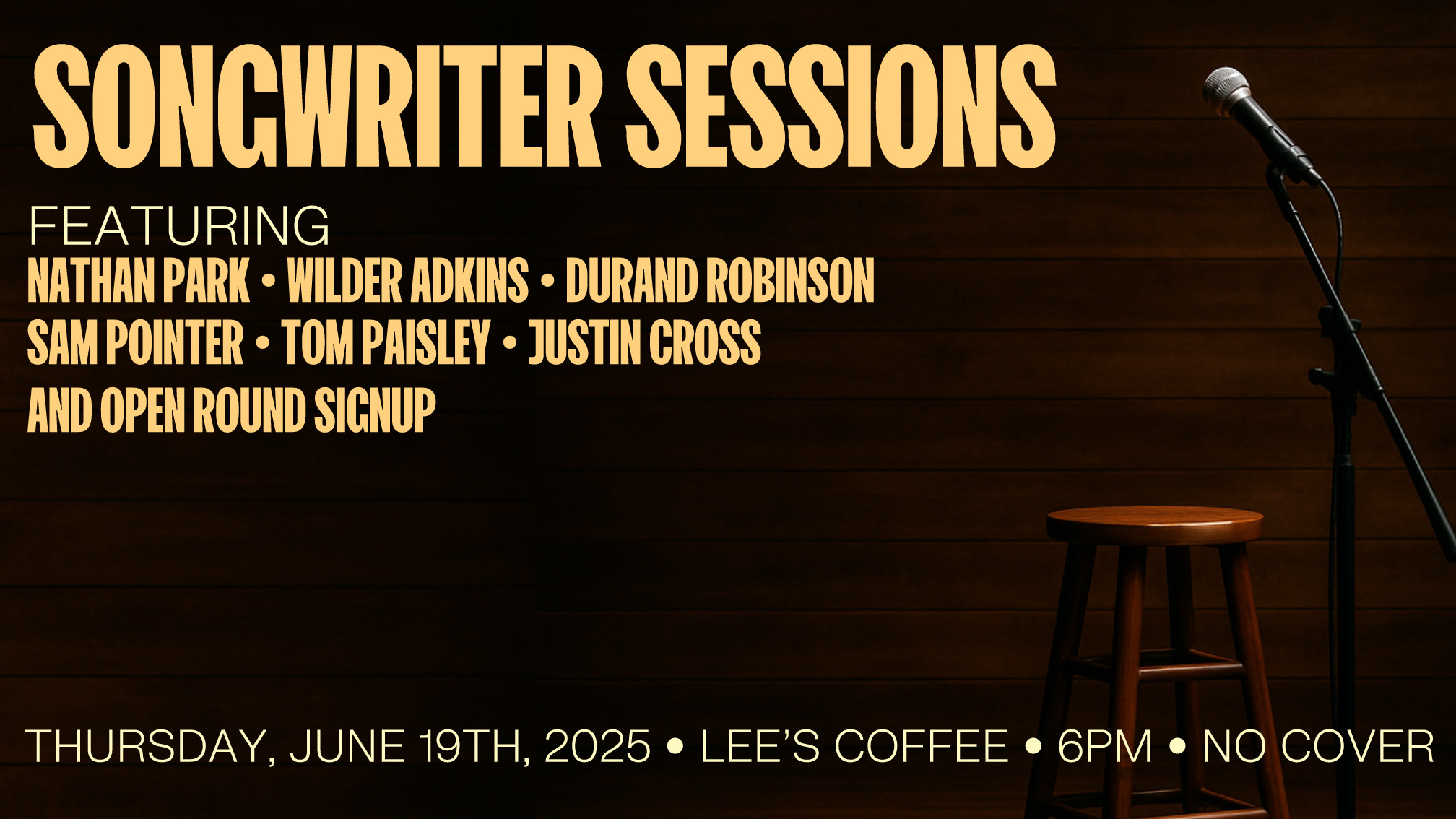 Writer Sessions in concert