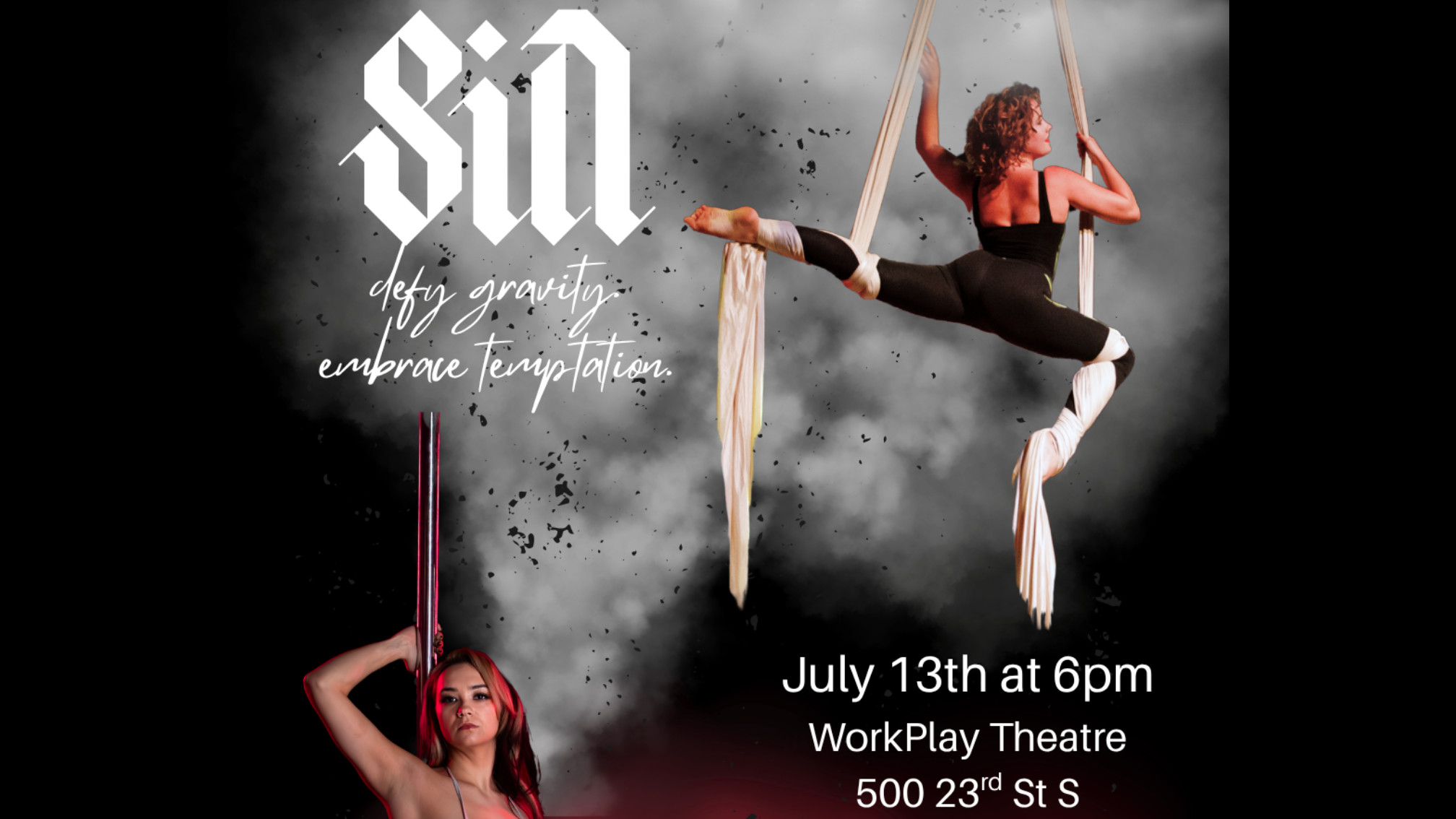 Sin Aerial Performance in concert