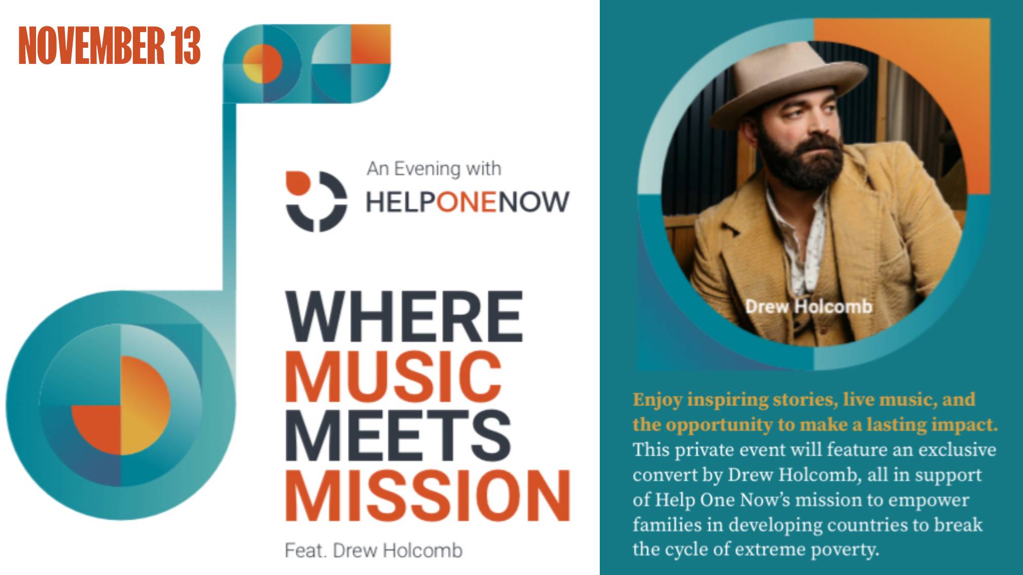 Help One Now in concert